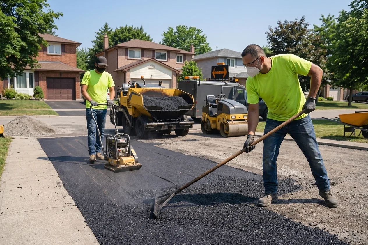 Asphalt paving and sealcoating